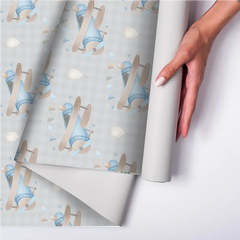 Vintage Airplane Soft Pastel Wallpaper – Kids Room Peel-and-Stick Design