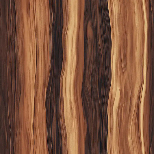 Walnut flow wood wallpaper with curved timber lines for warm interiors.